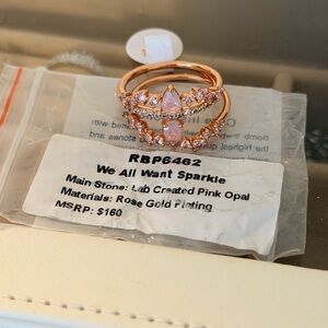 Bomb party size 10 ring “we all want sparkle”